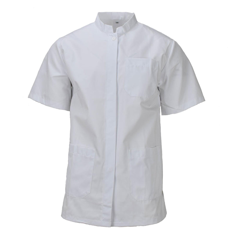 Originele Finse leger klassieke shirts met korte mouwen wit ademend vintage nieuw