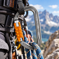 PETZL Am'D TRIACT-LOCK Aluminium karabijnhaak Klimmen Automatisch slot Grijs 27kN