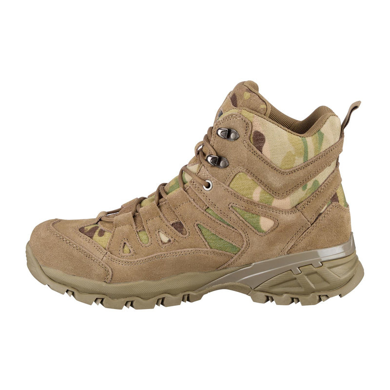 Teesar Squad Multicam Side Zip Boots Camping Hiking Trekking Combat Footwear