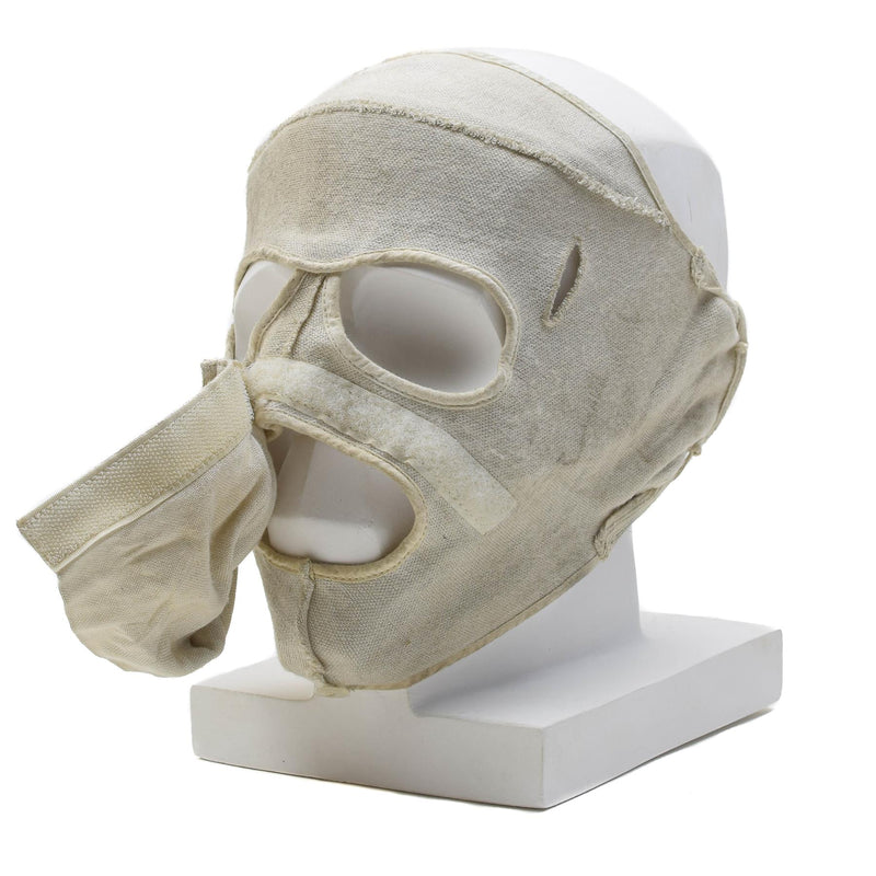 Origineel Nederlands militair gezichtsmasker vlamweerstand aramid koud weer wit