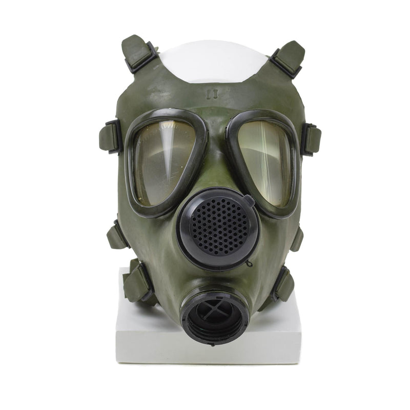 Roemeens M74 Gasmasker Volledig gezicht NBC Aspirator Vintage Olive Militair Surplus