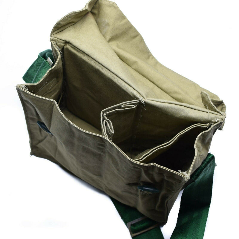 Echte Bulgaarse leger Haversack Canvas Khaki Side Schoudertas Pack nieuw