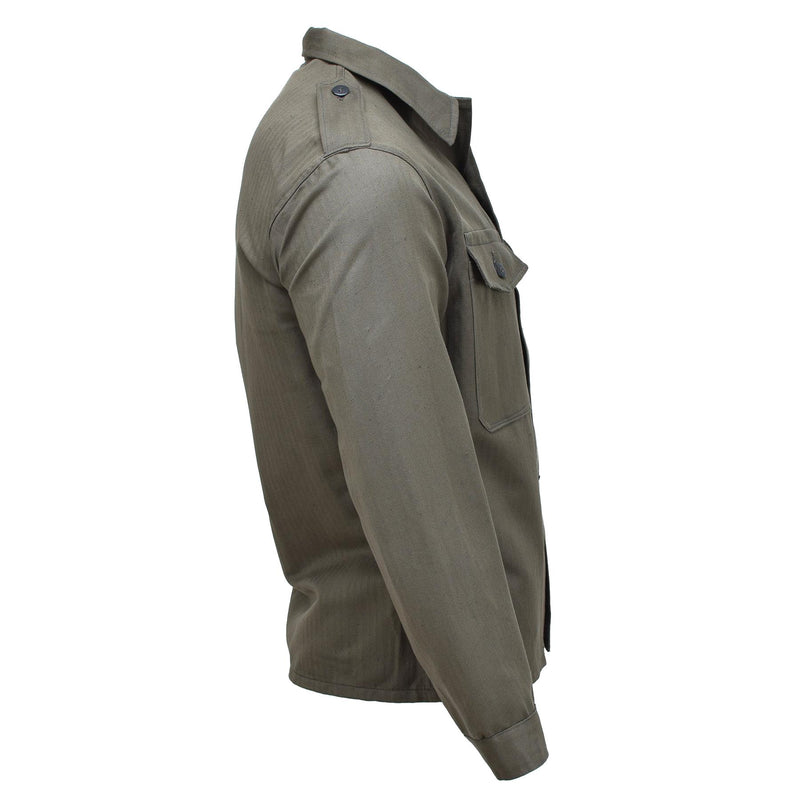 Originele Oostenrijkse militaire M59 Field Jacket Vintage WWII TROOPS SHIRT OLIVE NIEUW