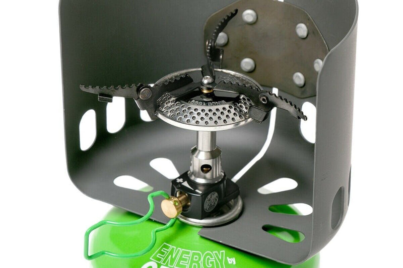 Optimus Electra Fe Cook System Gaskachel Camping Wandelen Woods Burner Buiten Pan
