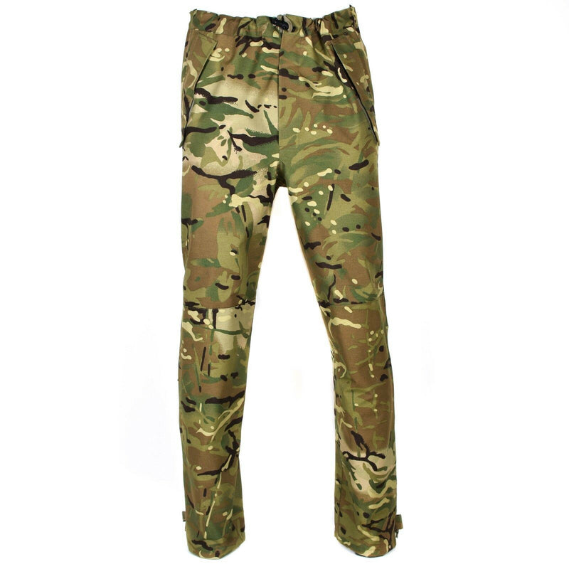 Echte Britse leger Militaire gevecht MVP MTP Camo -broek Waterdicht Goretex Nieuw