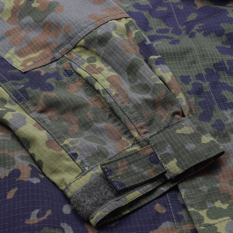 Tacgear -merk Duitse militaire stijl Field Jacket Commando Troops Flecktarn Camo
