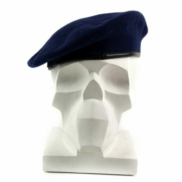 Echt Duits leger donkerblauw baret militaire hoed commando cap wol