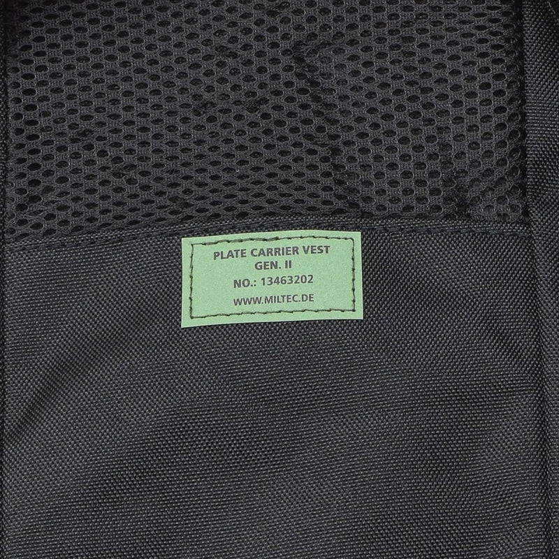 Mil-Tec Gen II Militaire Plaat Carrier Tactical Vest Combat Modular Waastcoat Zwart