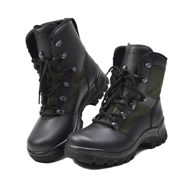 Echt Duits militair gevecht laarzen lederen textiel tactisch veldschoenen nieuw