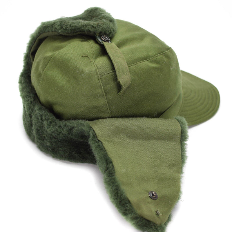 Origineel Zweeds Zweden militair leger Winter Green M59 Combat Field Cap Hat Nieuw