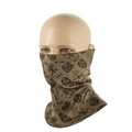 M-TAC microfleece nekbeschermer drone-patroon tactische buitensjaal bruin