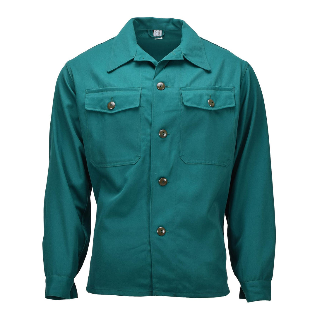 Origineel Oostenrijks Militair Type 75 Veldshirt Lange Mouw Werkkleding Groen