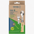 Opinel Picnic+ N°08 Bestekset Zakmes Lepel Vork Camping Beuken