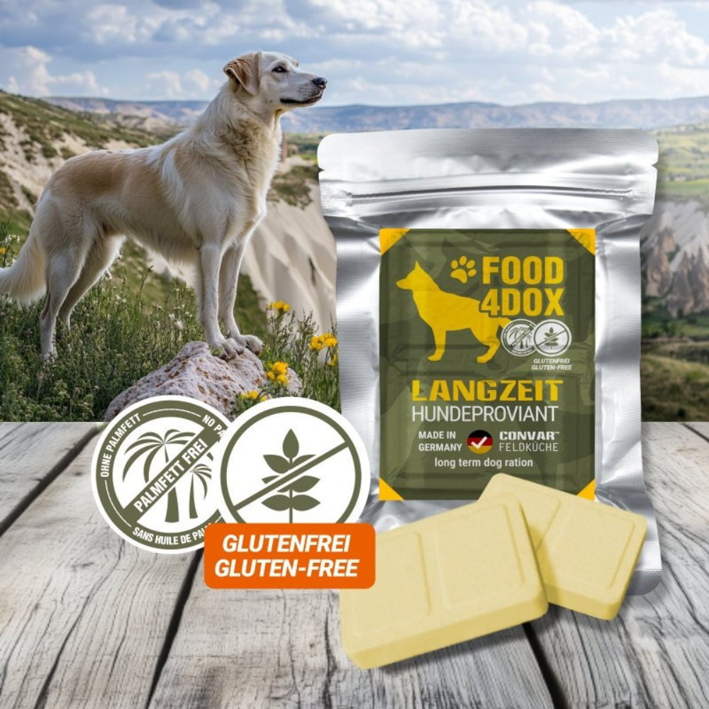 CONVAR FOOD-4DOX Langdurig hondenvoer Noodrantsoen 10 jaar houdbaar 120 g
