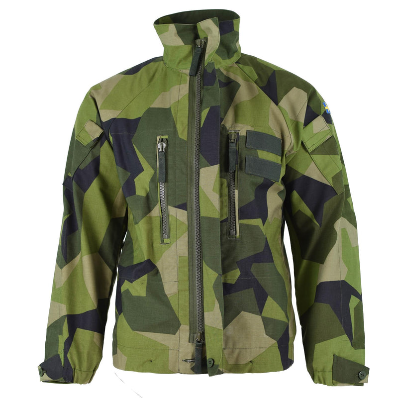 Original Zweeds Army M90 Jacket Splinter Camouflage Field Combat Tanker Nieuw