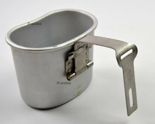 Origineel Belgisch leger Canteen Cup Mok Mess Aluminium Pot Bushcraft zoals US M1910