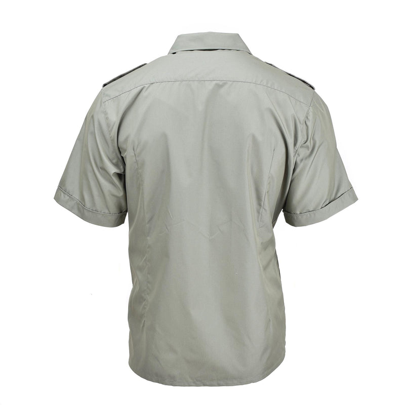 Echte Spaanse marine armada shirts mariniers olijf kort mouw formeel shirt nieuw
