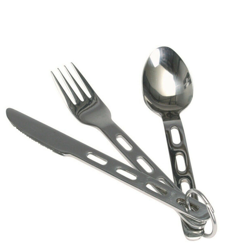Roestvrijstalen bestek set 3 pc's eetgerei mes vork lepel flatwarea