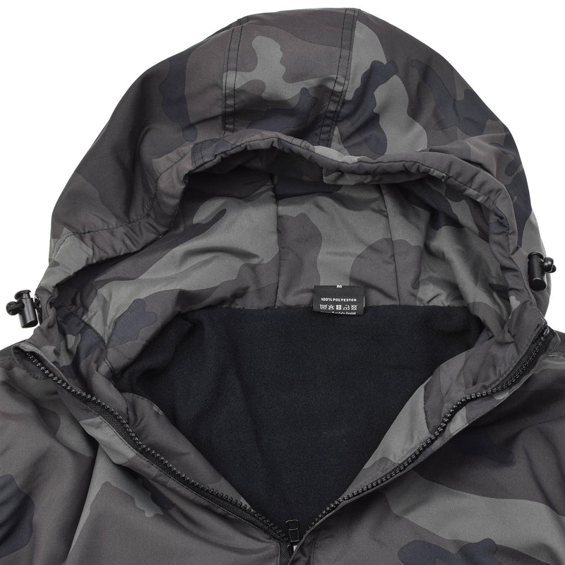 MIL-TEC Anorak Sports Jacket Lichtgewicht CCE Night Camouflage Sportswear met capuchon