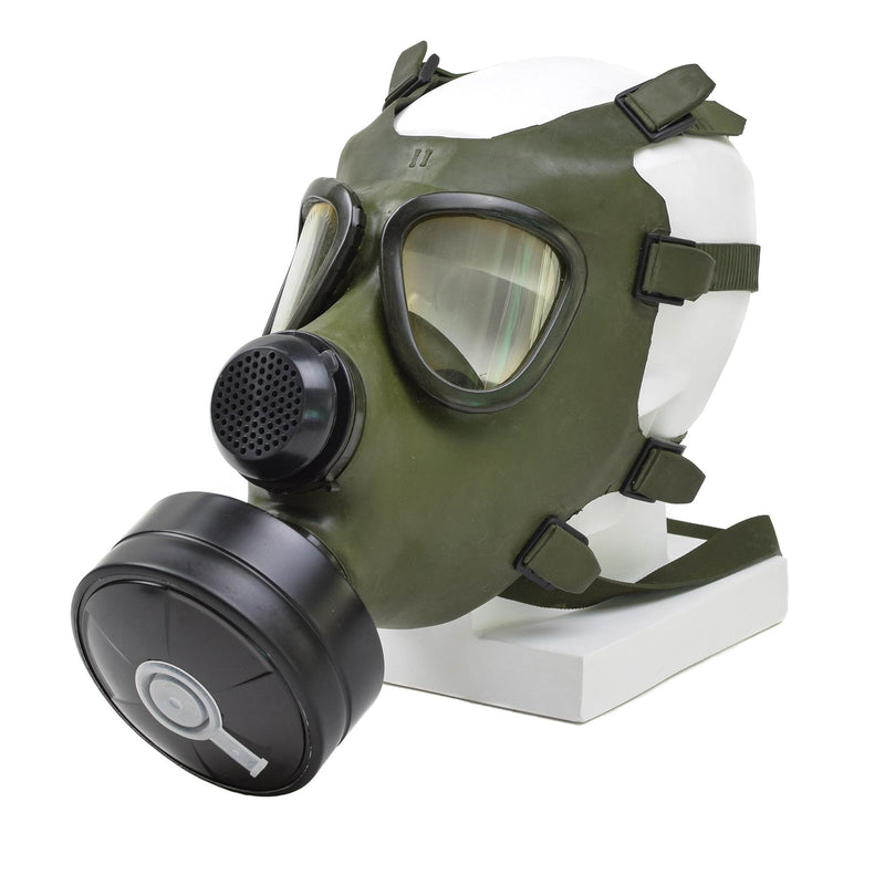 Roemeens M74 Gasmasker Volledig gezicht NBC Aspirator Vintage Olive Militair Surplus