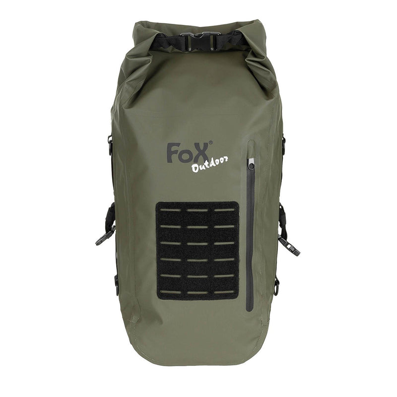 MFH MILITAIRE OLIVE DRY TAG PVC Lichtgewicht Waterdichte wandelrugzak Molle Nieuw