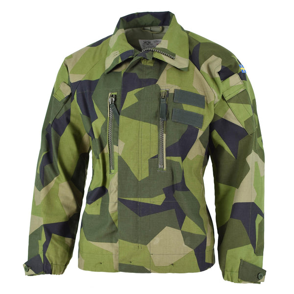 Original Zweeds Army M90 Jacket Splinter Camouflage Field Combat Tanker Nieuw