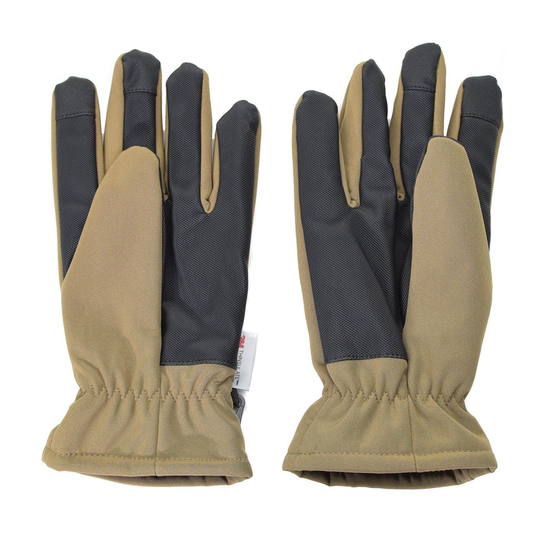 Mil-Tec Handschoenen Softshell Thinsule ™ voering Coyote Winterheren Tactical Thermal