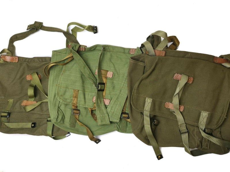 Echt Roemeens leger broodtas militair surplus olijfcanvas haversack surplus