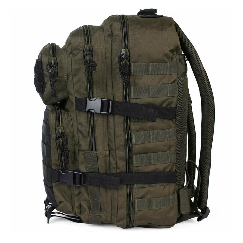 MIL-TEC U.S. Assault Ranger Trekking Backpack Large Camping Daypack Olive Black