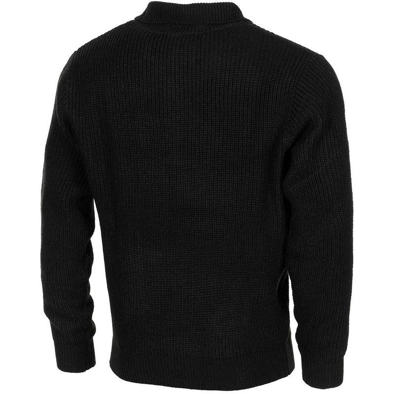 MFH merk militaire stijl Troyer pullover rib gebreide trui kwart Zip Jumper nieuw