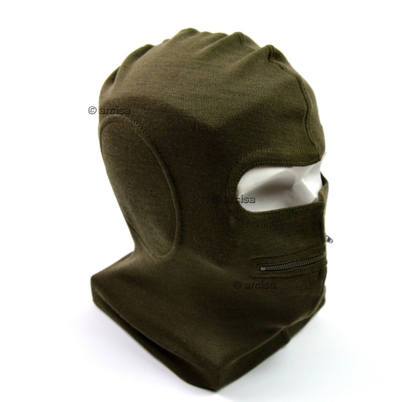 Echt Italië Italiaans leger Face Mask Balaclava Two Hole Mask met Zip Nieuw