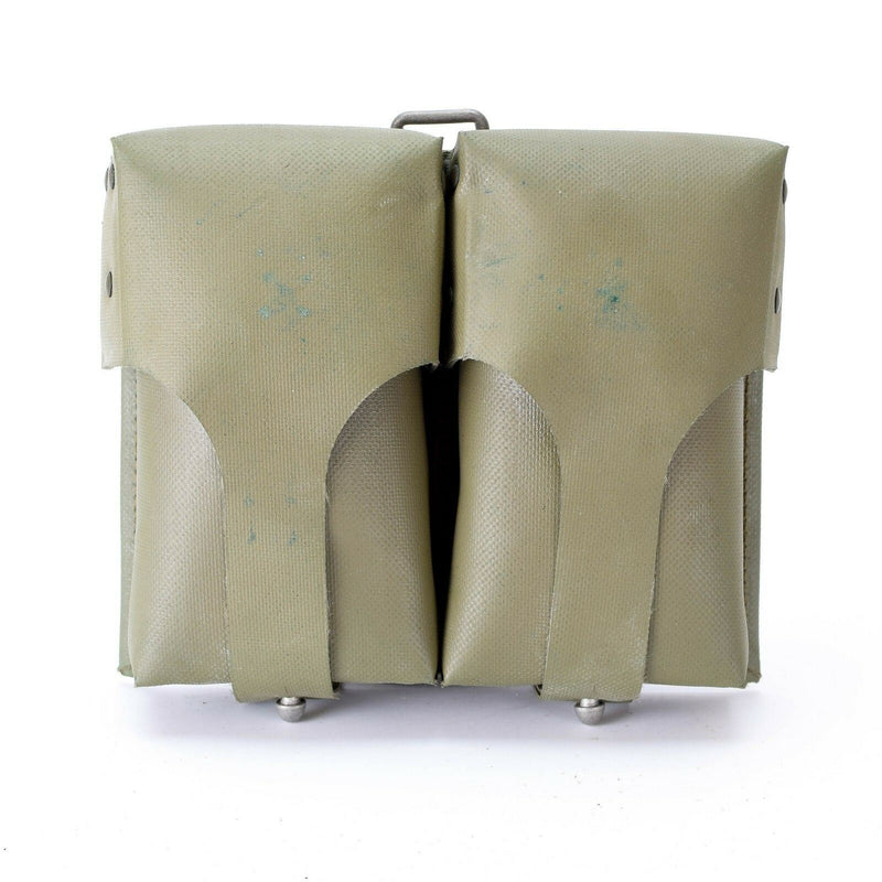 Originele Duitse leger munitie tijdschriften zakje dubbele pvc gecoate mags mag olive od