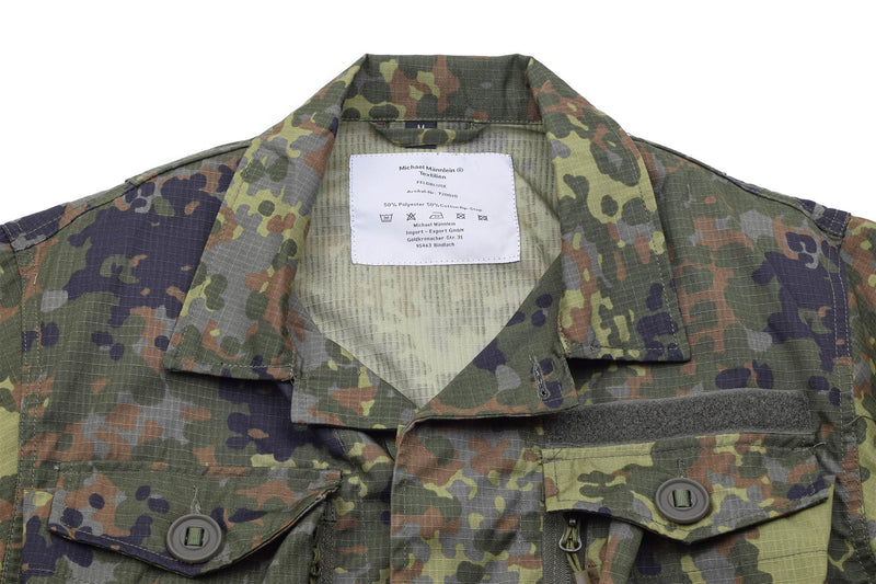 Tacgear -merk Duitse militaire stijl Field Jacket Commando Troops Flecktarn Camo