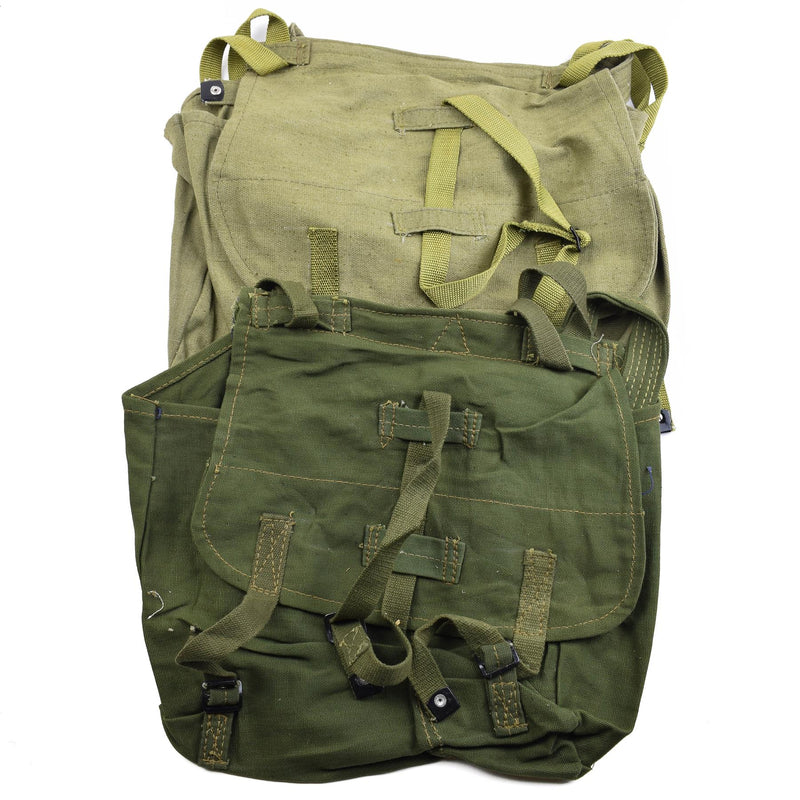 Echte Roemeens leger broodtas militair surplus olijf canvas haversack od nieuw