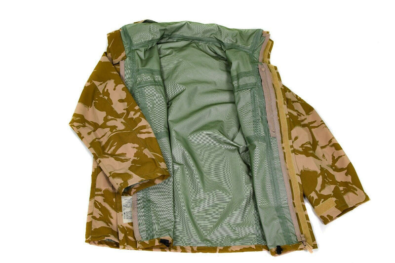Echte Britse leger gevechtsjack woestijn camo mvp goretex waterdichte regen nieuw