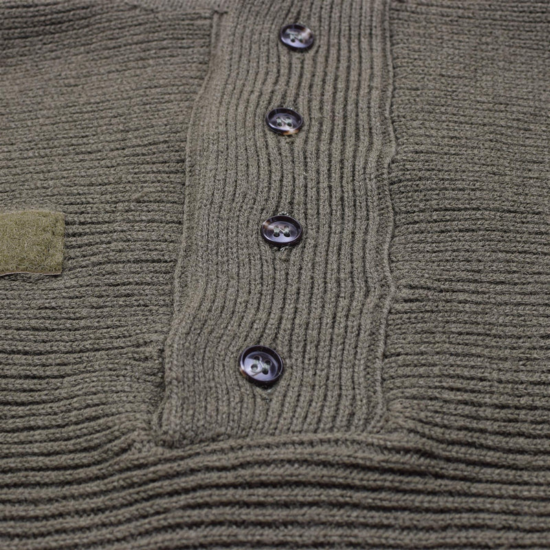 Originele Oostenrijkse militaire alpine pullover ademende versterkte gebreide trui