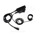 Earmor M52 PTT-adapter Midland 2-pins bekabelde tactische headsetkabel zwart