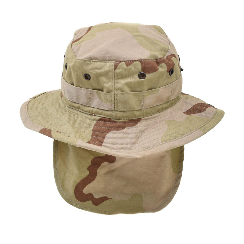 Echte Nederlandse leger boonie hoed dpm woestijn camouflage cap brede rand hoed