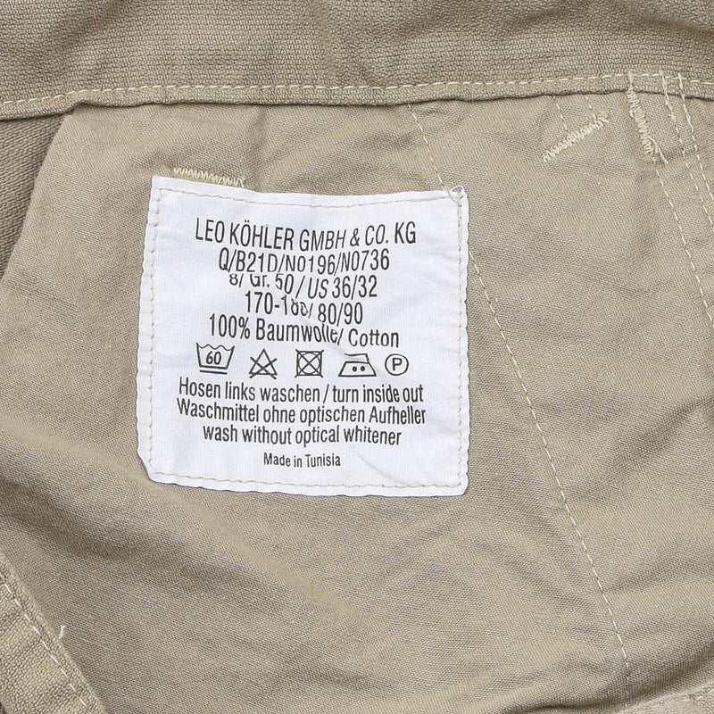 Leo Kohler Commando broek Speciale strijdkrachten BDU -broek Versterkte katoen Khaki