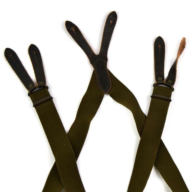 Oorspronkelijke Duitse legerveld Suspenders broek broek bretels bretels