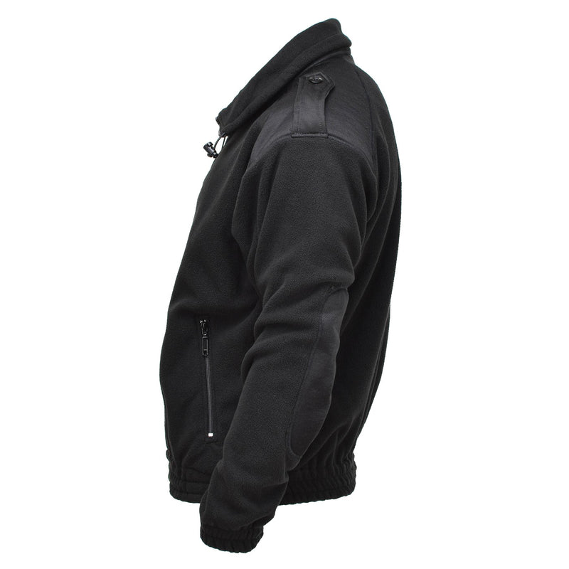 Mil-Tec Army Style Fleece Pullover Cold Weather Jacket Sportswear Sweater Zwart