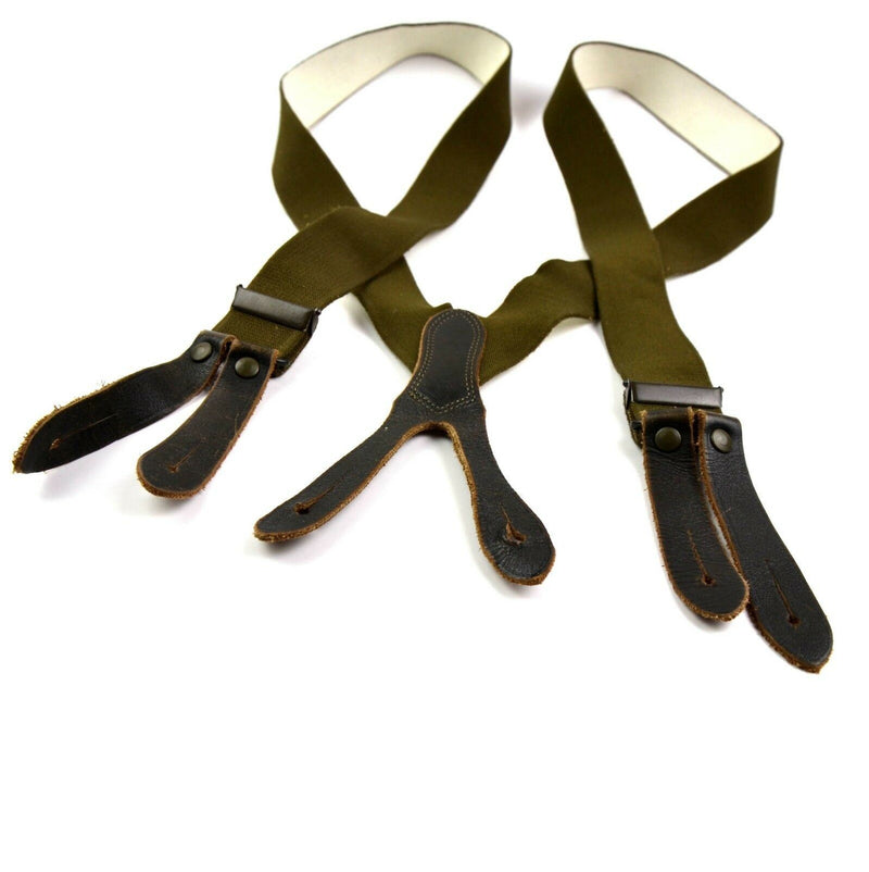 Oorspronkelijke Duitse legerveld Suspenders broek broek bretels bretels