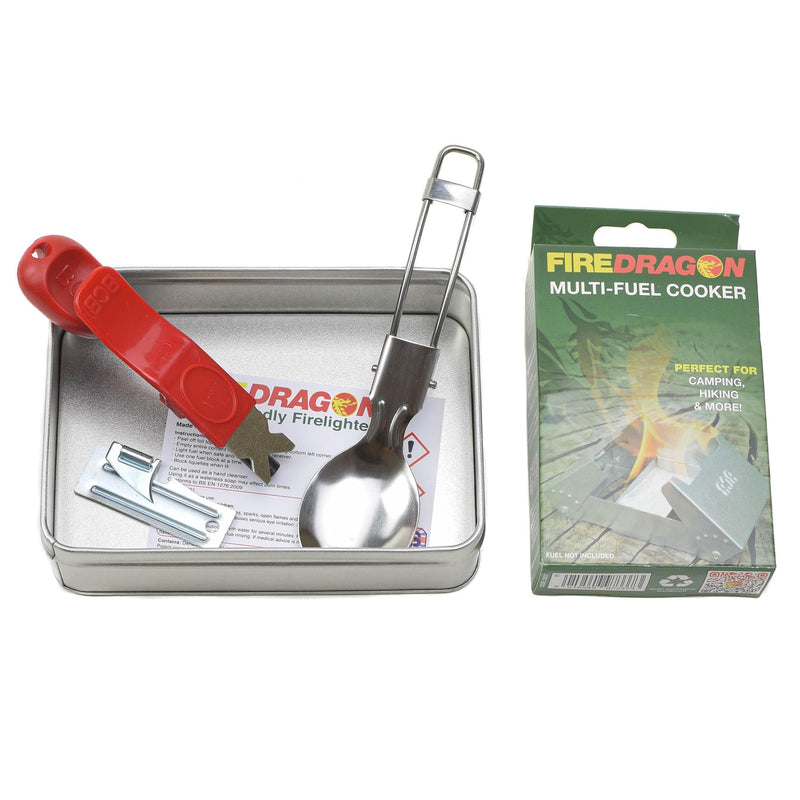 BCB Wild Compact kookset droge brandstofkoker camping lepel wandelkachel set