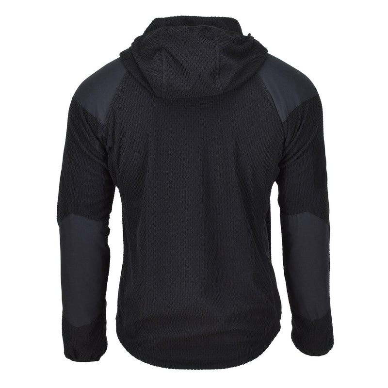 Blochl Brand Militaire stijl Thermal Jacket Fleece Hooded Hooded Black Nieuw