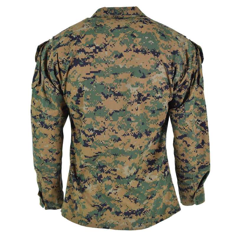 Originele Amerikaanse leger troepen jas BDU digitaal bos camo shirt militair probleem