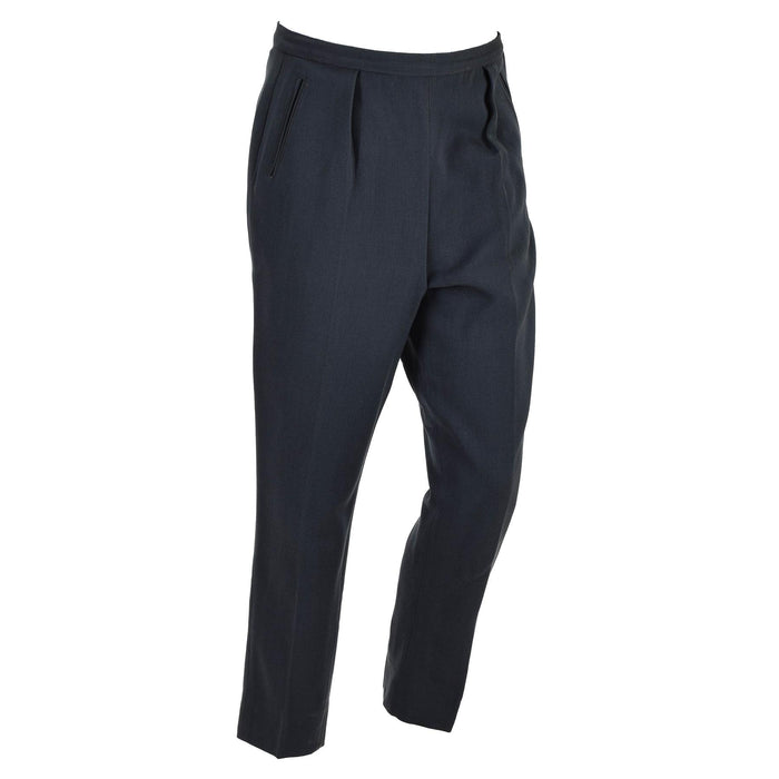 Originele Zweedse militaire formele broek met steekzakken en plooien aan de voorkant blauw