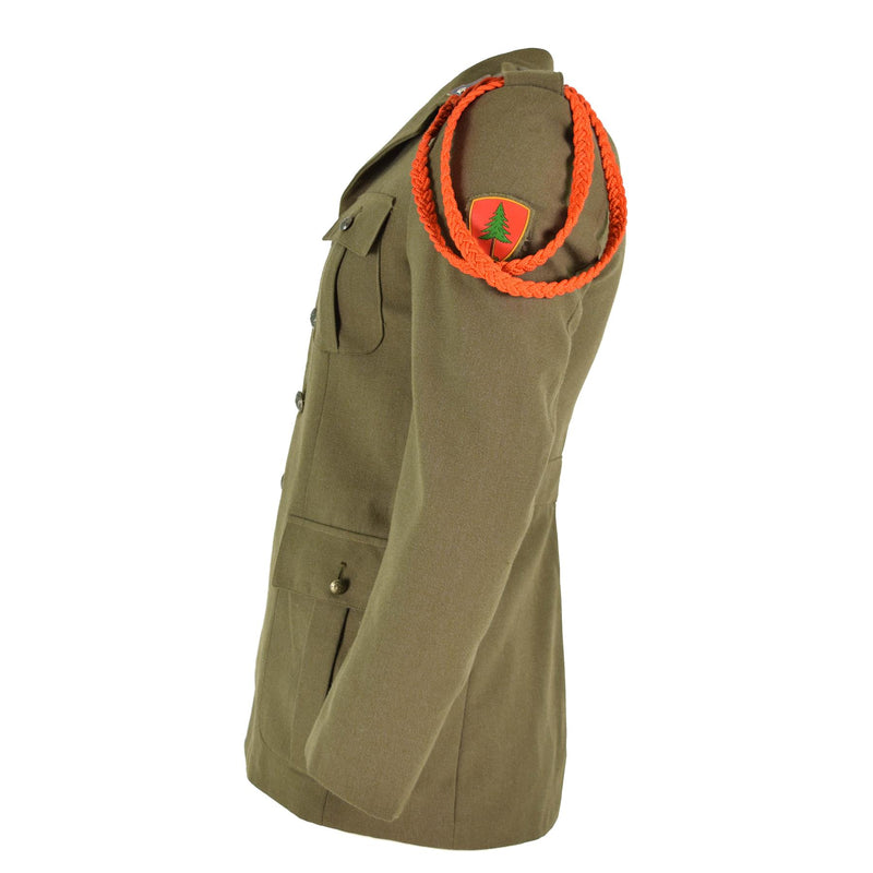 Originele Italiaanse legerjack bruine parade uniform jurk wol militair probleem