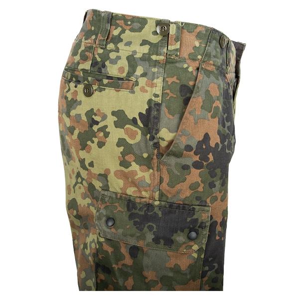 Echt Duitse legernummer Flecktarn Pants Field Combat Camo -broek