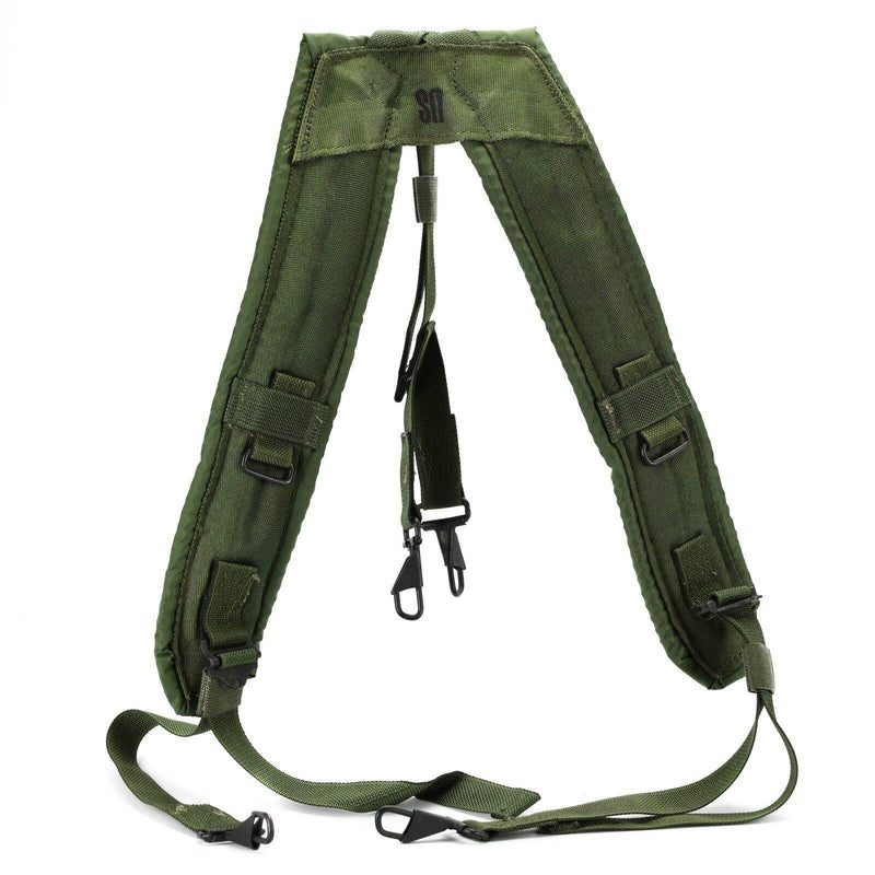 Original U.S Army Webbing System Web Suspenders Belt LC-2 Militair Pistool Green