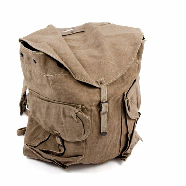 Origineel Italiaans leger Vintage Rucksack Mountain Big Canvas Bag XL -maat